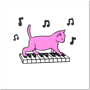 Piano Cat Posters and Art